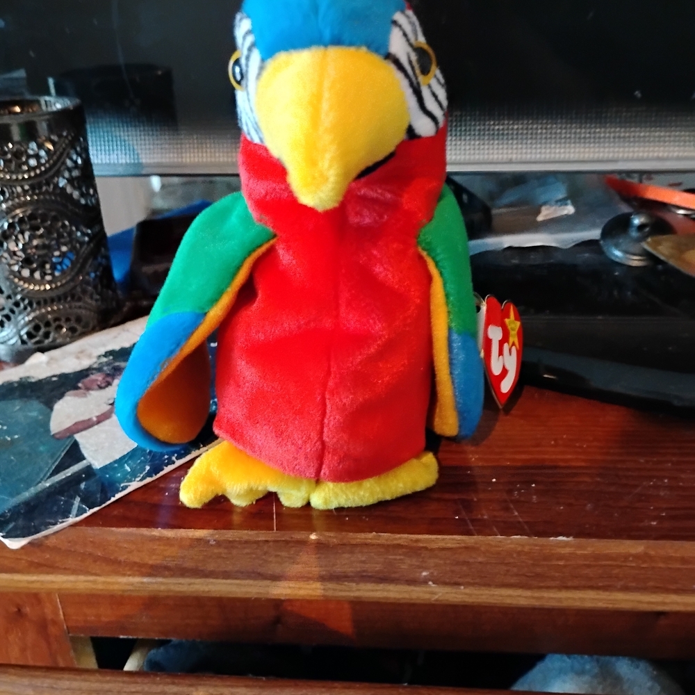 Colorful Plush Parrot Toy